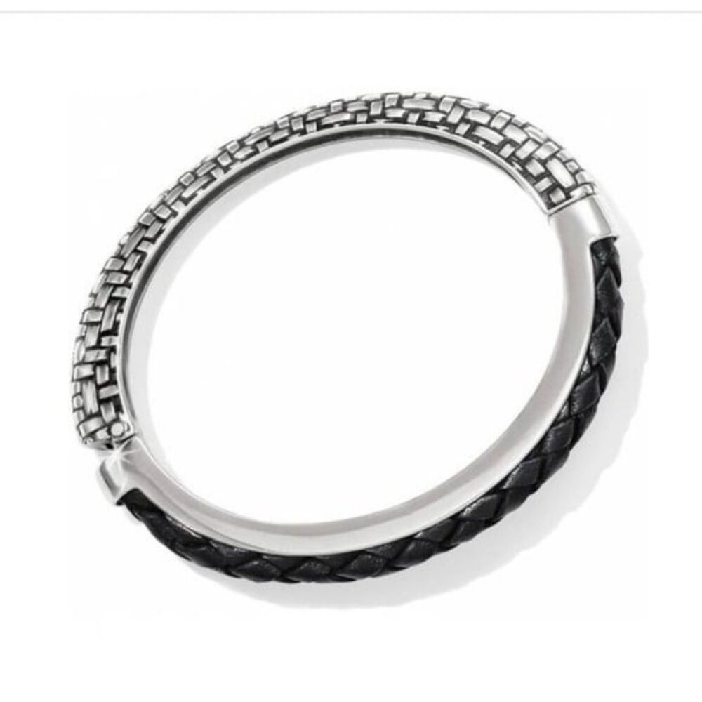 Brighton Talana Hinged Bangle  black / silver NWoutlet tag